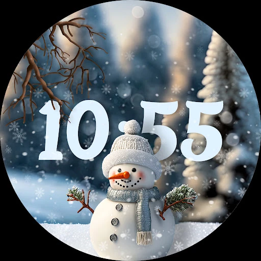 Christmas & Snow Flakes Faces — 5