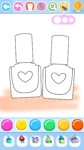 Glitter Beauty Coloring Pages — 1