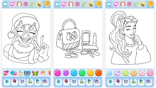 Glitter Beauty Coloring Pages — 5