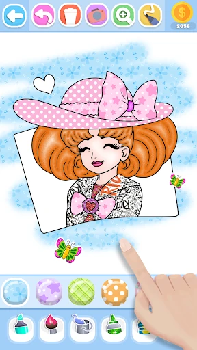 Glitter Beauty Coloring Pages — 9