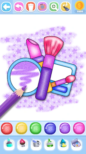 Glitter Beauty Coloring Pages — 11