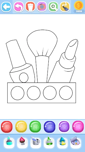Glitter Beauty Coloring Pages — 12
