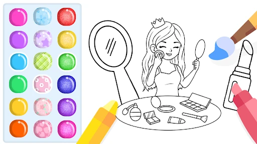 Glitter Beauty Coloring Pages — 20