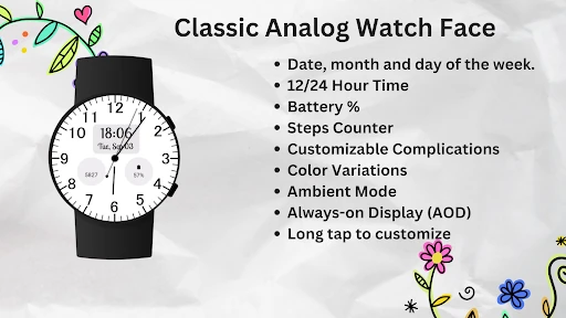 Classic Analog Watch Face — 9