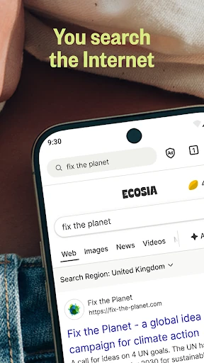Ecosia: Search to plant trees — 1