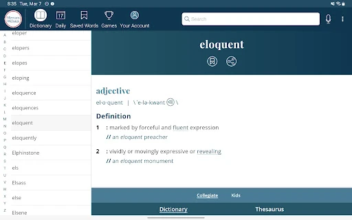 Dictionary - Merriam-Webster — 9