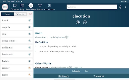 Dictionary - Merriam-Webster — 10