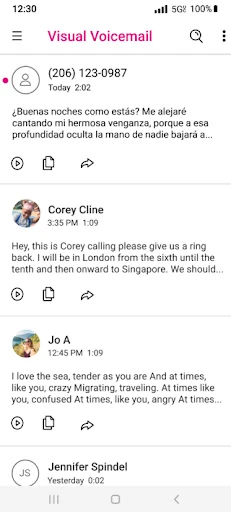 Visual Voicemail — 5