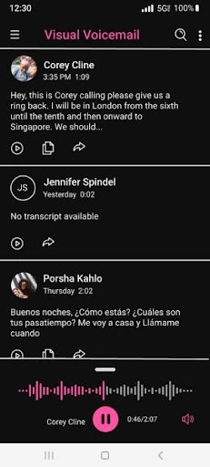 Visual Voicemail — 7