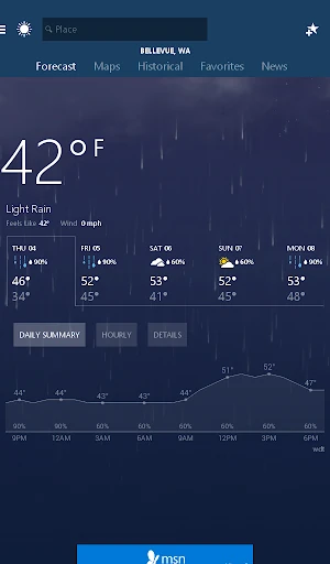 MSN Weather - Forecast & Maps — 16
