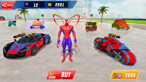 Spider Robot Hero Car Games — 11