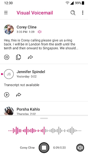 T-Mobile Visual Voicemail — 3