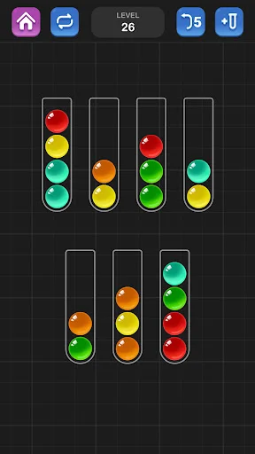 ボール選別 - 脳を鍛える色分けパズル ゲーム — 1