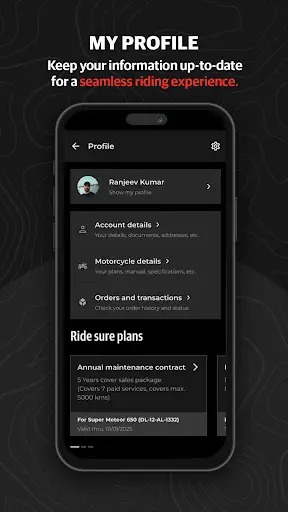 Royal Enfield App — 2