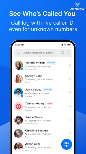 Show Caller ID Name & Location — 3