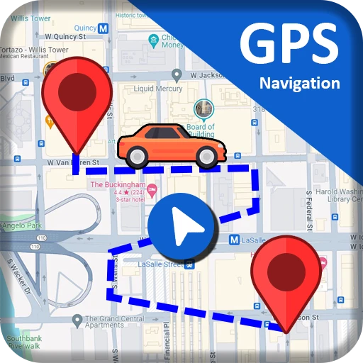 GPS ナビゲーション 地図、 交通