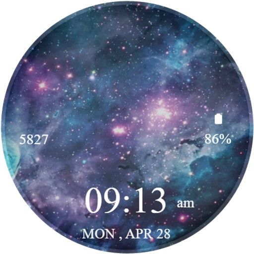Galaxy 3D Watch Face