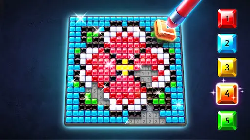 マジックダイヤモンドアート:数字で塗り絵 — 16